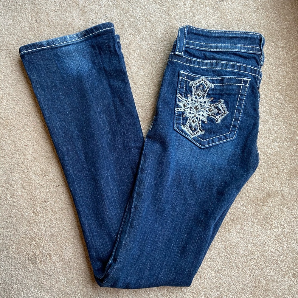 Miss Me signature boot cut jeans size 28 like new